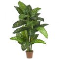 Nearly Natural 5 in. Dieffenbachia Silk Plant -Real Touch 6573